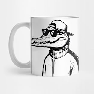 King of the Jungle - street art Crocodile #2 Mug